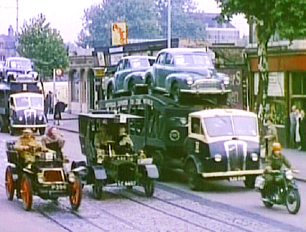 Coche y cine morris minor