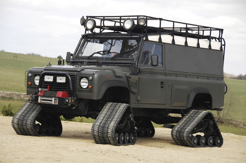 Land Rover todoterrerno Militar Cadenas Oruga