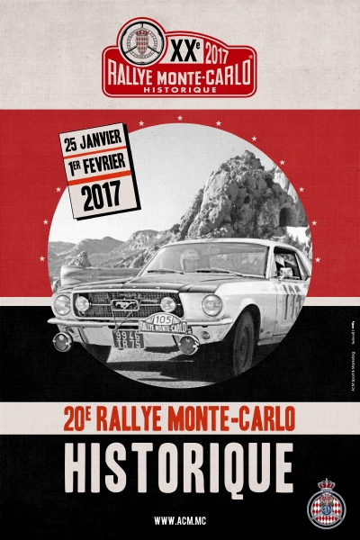 Poster rallye Monte Carlo Histórico 2017